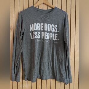 More Dogs Less People Long Sleeve M